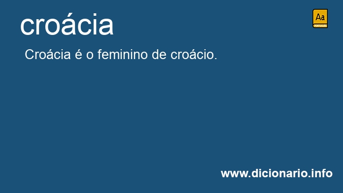 Significado de crocia