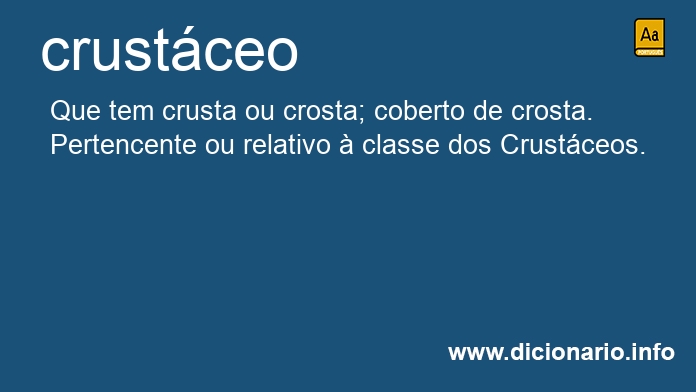 Significado de crustcea