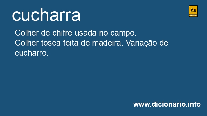 Significado de cucharra