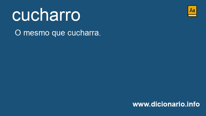 Significado de cucharro