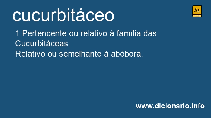 Significado de cucurbitceos