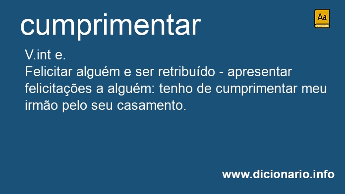 Significado de cumprimenta