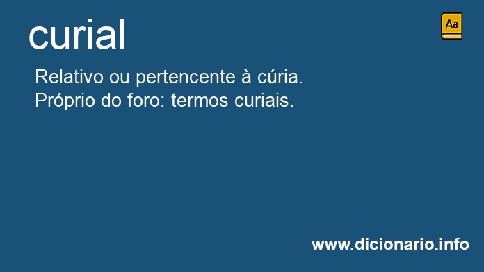 Significado de curial