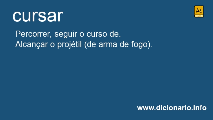 Significado de cursam