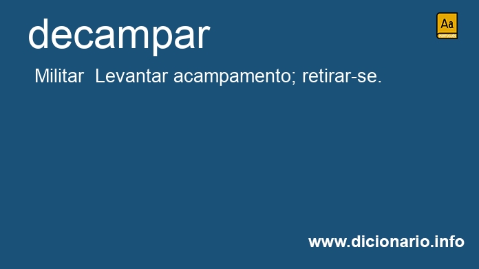 Significado de decamparas