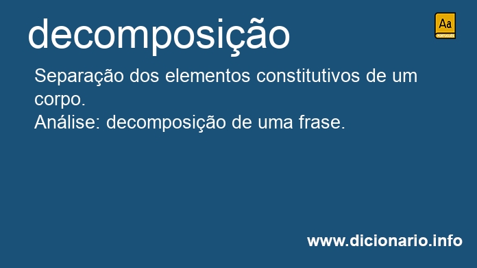 Significado de decomposio