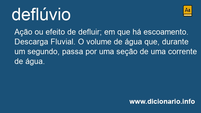 Significado de deflvio