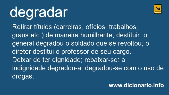 Significado de degradais