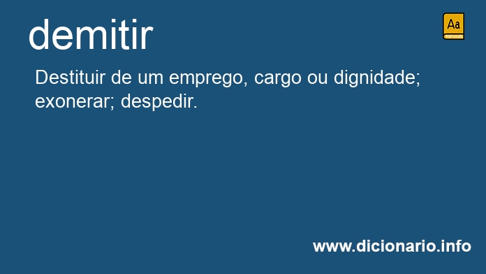 Significado de demitirem