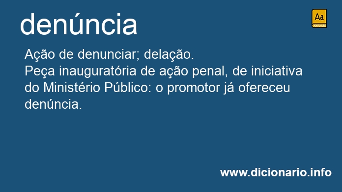 Significado de denncia