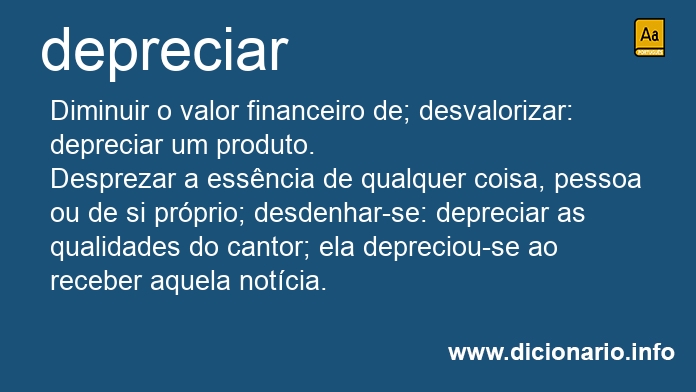 Significado de depreciaremos