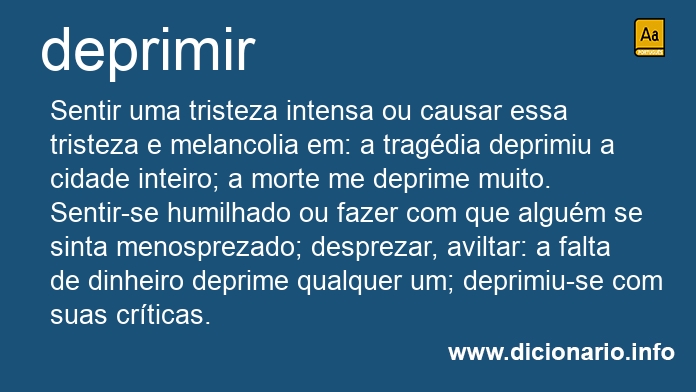 Significado de deprimirdes