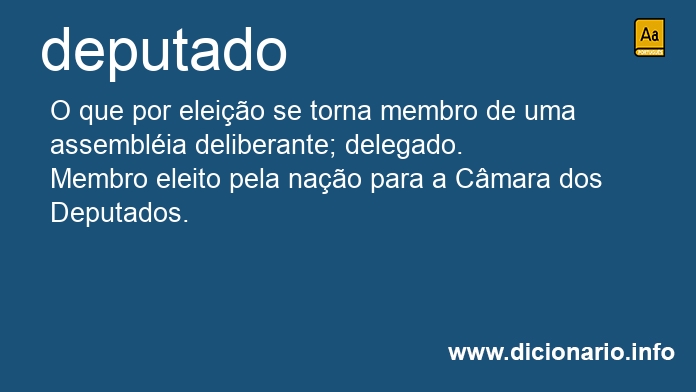 Significado de deputado