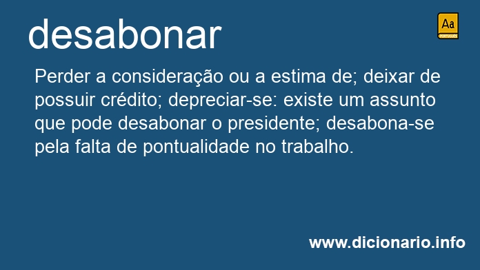 Significado de desabonai