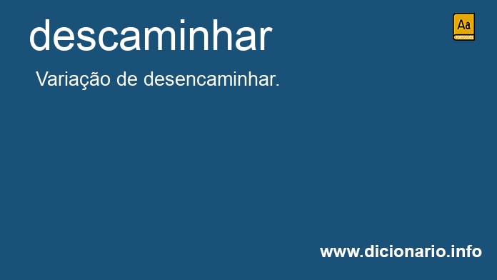 Significado de descaminhado