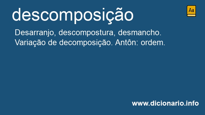 Significado de descomposio