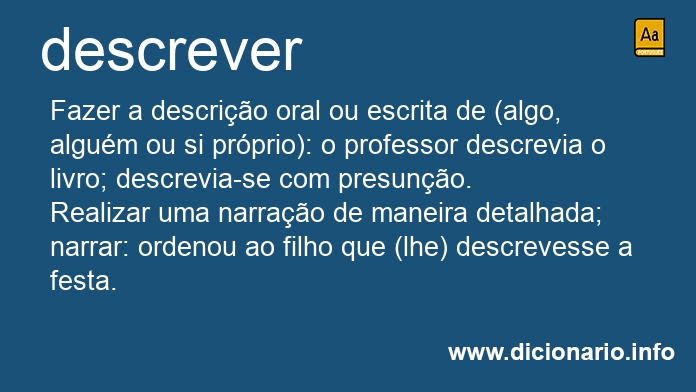 Significado de descrevam