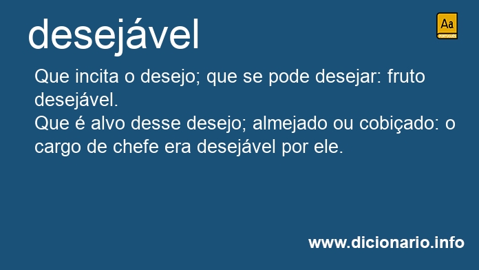 Significado de desejvel