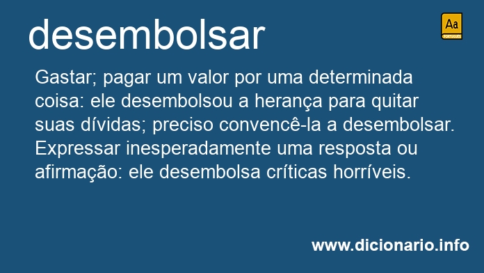 Significado de desembolsariam