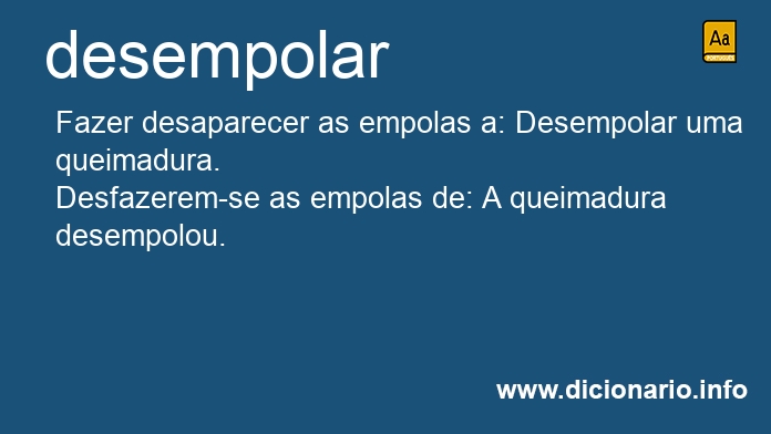 Significado de desempolaram