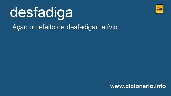 Significado de desfadiga