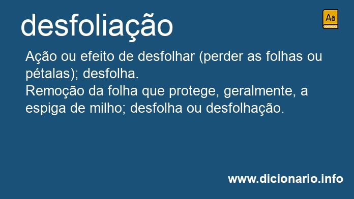 Significado de desfoliao