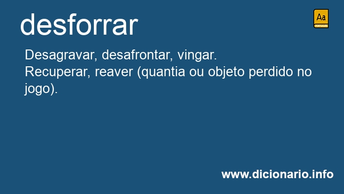 Significado de desforrai