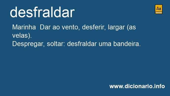 Significado de desfralda