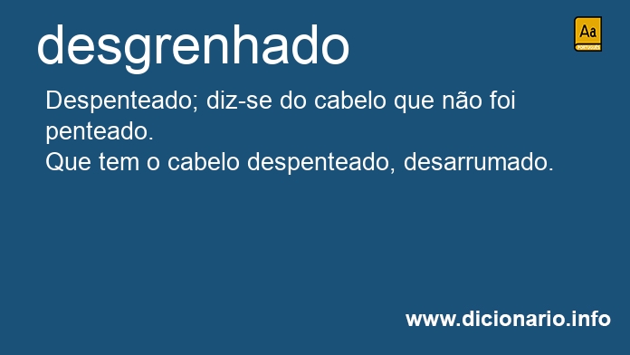 Significado de desgrenhada