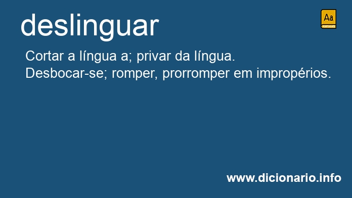 Significado de deslingua