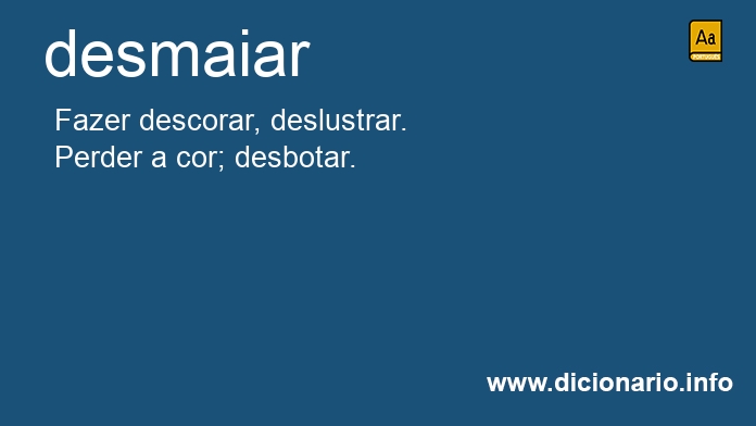 Significado de desmaiars