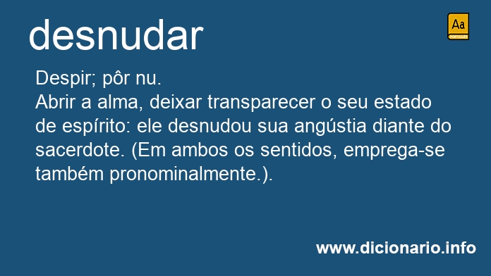 Significado de desnudariam