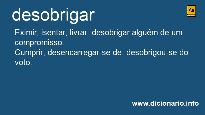 Significado de desobrigvamos