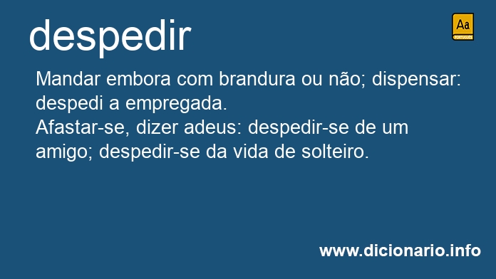 Significado de despedes