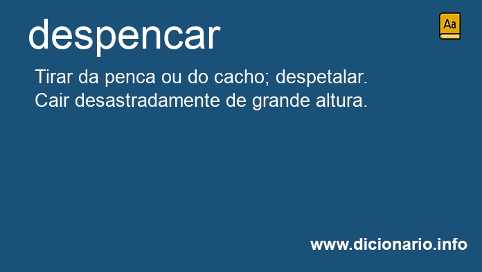 Significado de despencar