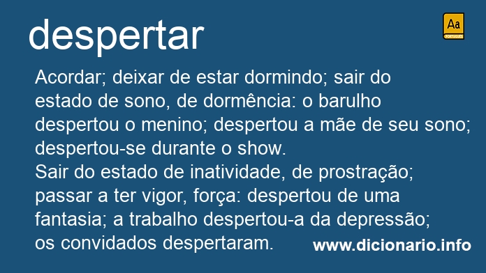 Significado de despertaram