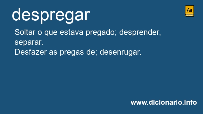 Significado de despregares