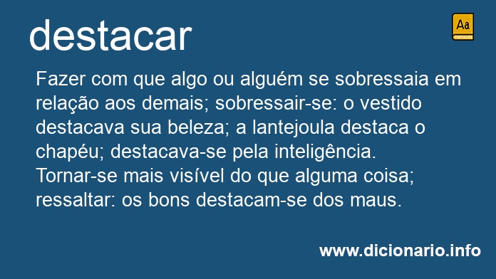 Significado de destacreis