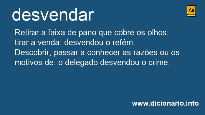 Significado de desvendavam