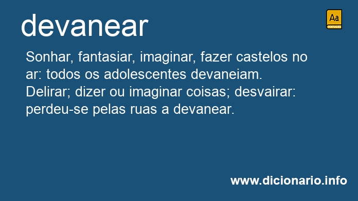 Significado de devaneara