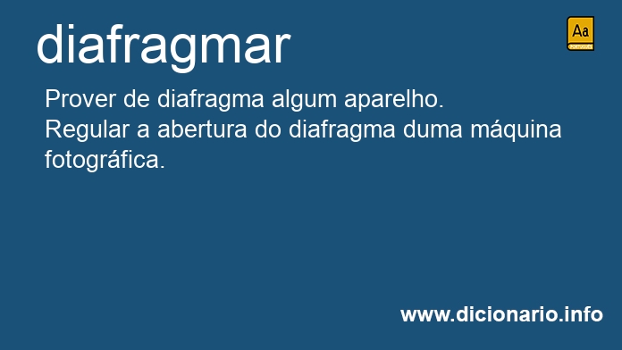 Significado de diafragmais