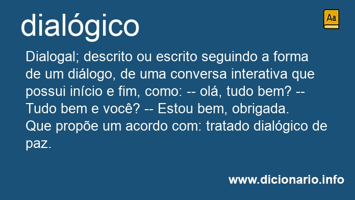 Significado de dialgica