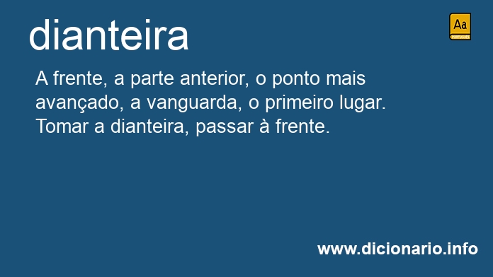 Significado de dianteiras