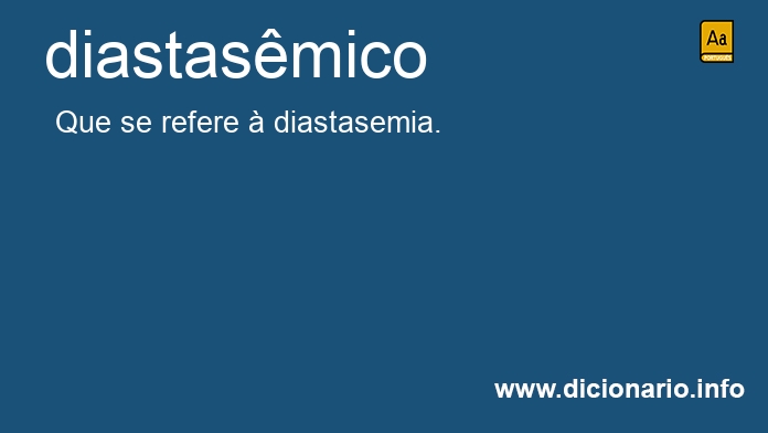 Significado de diastasmico