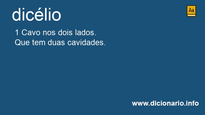 Significado de diclio