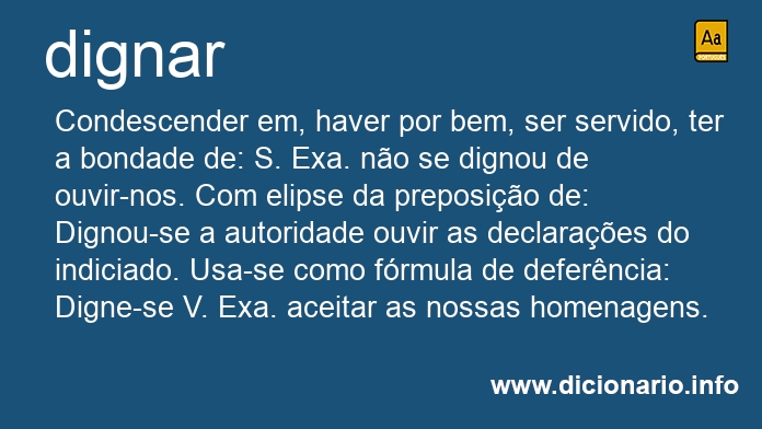 Significado de dignassem