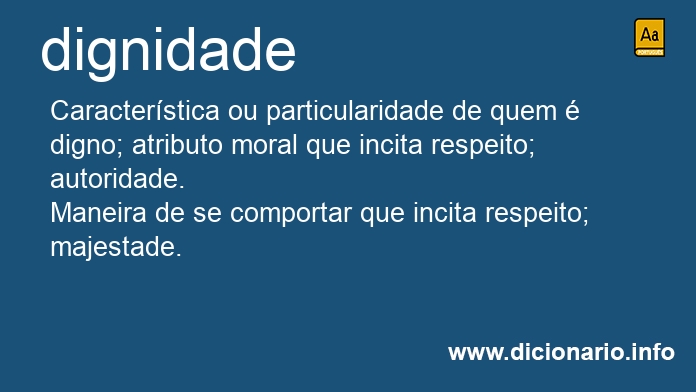 Significado de dignidades