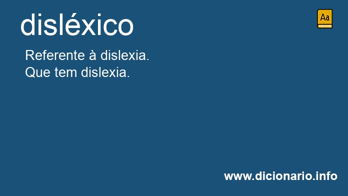 Significado de dislxica