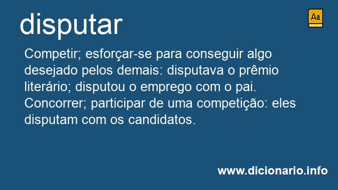 Significado de disputars