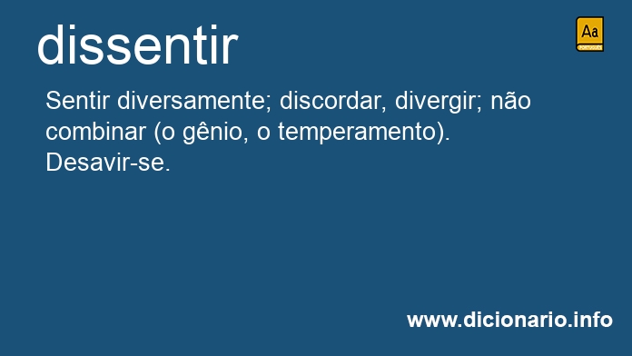 Significado de dissentias